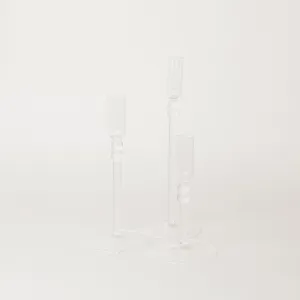 Glass Candlestick Holders
