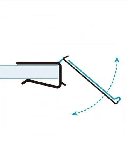 Glass Shelf Ticket Holder