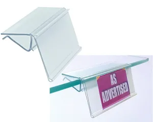 Glass Shelf Ticket Holder
