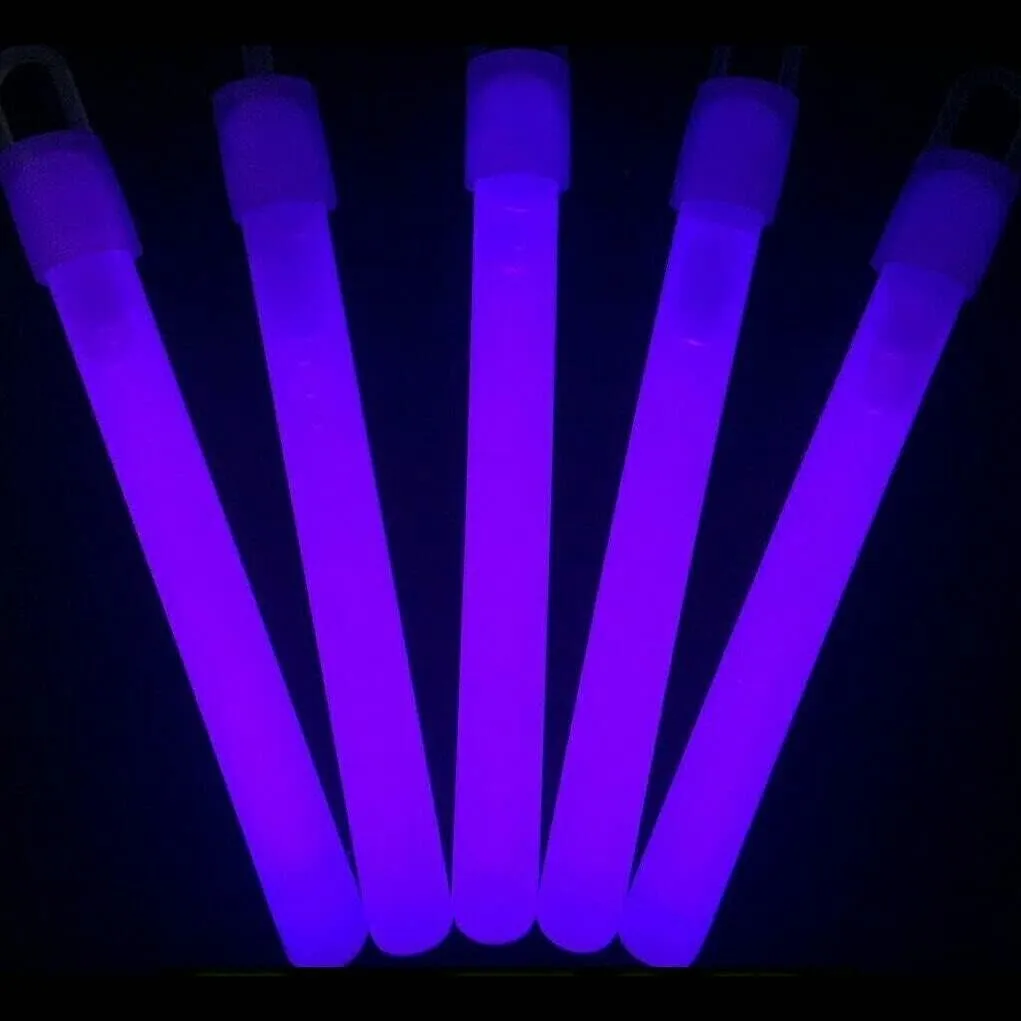Glow With Us Glow Sticks Bulk Wholesale, 200 4” Purple Glow Stick Light Sticks 200 Free Glow Bracelets! Bright Color, Kids Love Them! Glow 8-12 Hrs, 2-Year Shelf Life, Sturdy Packaging, Brand