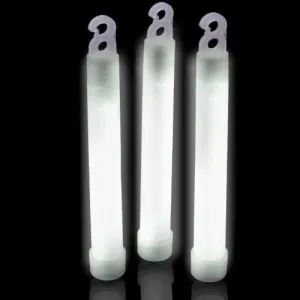 Glow With Us Glow Sticks Bulk Wholesale, 200 6” White Light Sticks 200 Free Glow Bracelets! Bright Color, Glow 8-12 Hrs, Safety Glow Stick with 3-Year Shelf Life, Brand