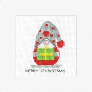 Gonk Christmas Gift Card - Kirsten Roche (Heritage Stitchcraft)