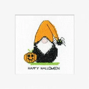Gonk Pumpkin Card - Kirsten Roche (Heritage Stitchcraft)