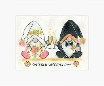 Gonk - Wedding Day Cards (Heritage Stitchcraft)
