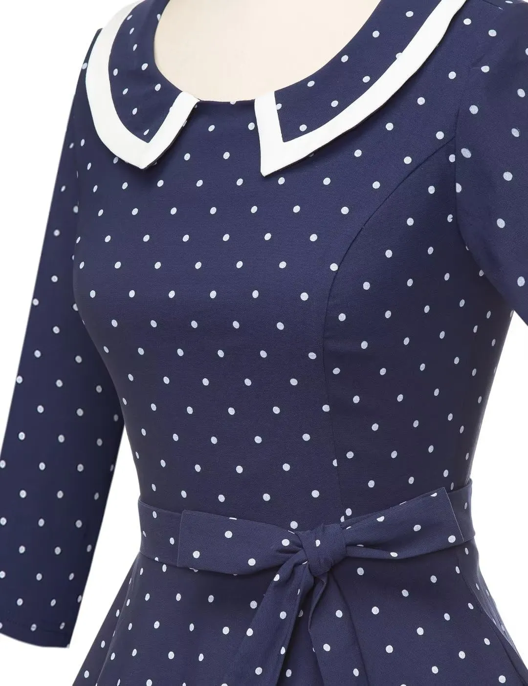GownTown Womens Dresses 1950s Vintage Swing Stretchy Dresses with Pockets