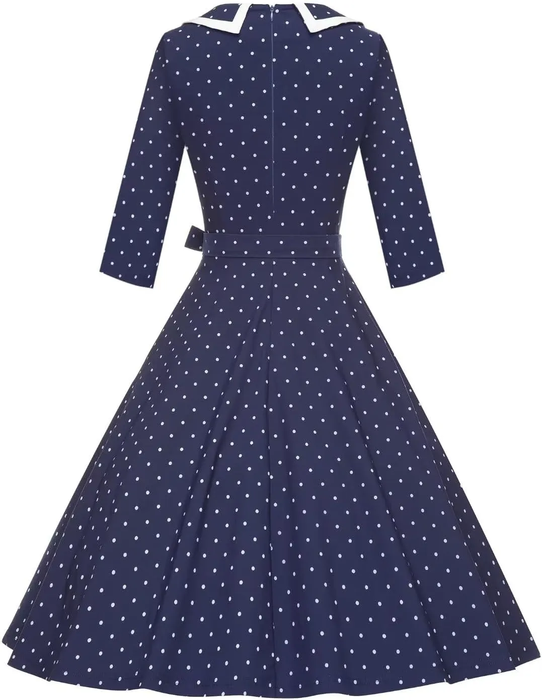 GownTown Womens Dresses 1950s Vintage Swing Stretchy Dresses with Pockets