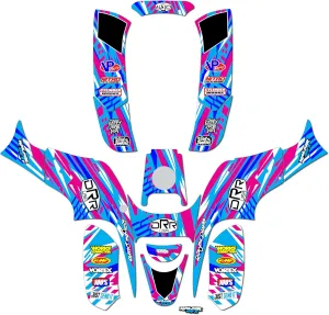 Graphics Kit for DRR DRX50-DRX70-DRX90 (All Years) Reflex Series - ATV UTV Custom Racing Graphics Stickers Decals Kit, no-Plastics