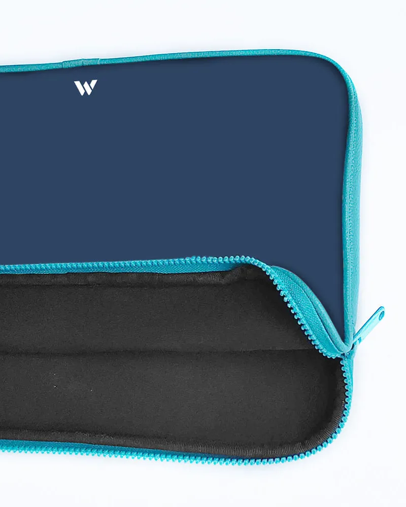 Gray Blue Life MacBook / Laptop-Sleeve