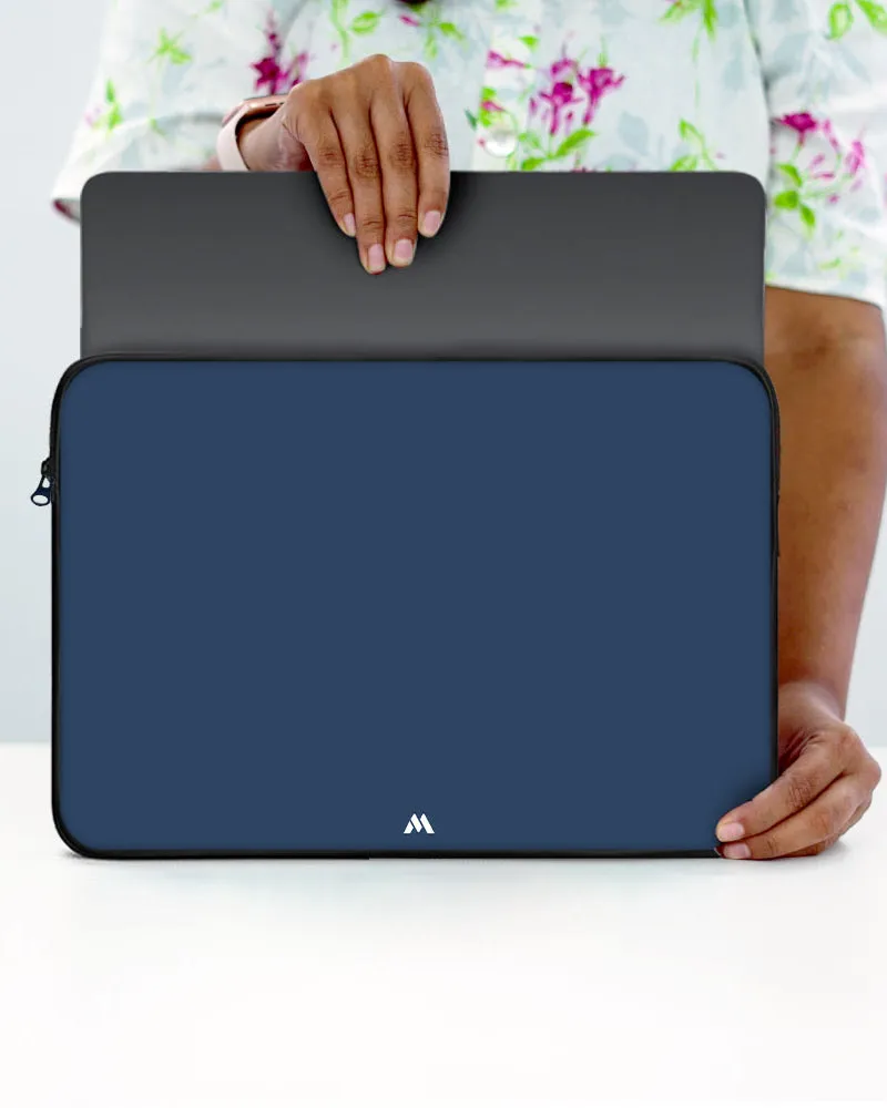 Gray Blue Life MacBook / Laptop-Sleeve