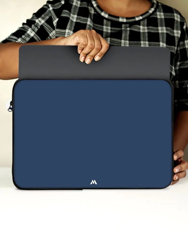 Gray Blue Life MacBook / Laptop-Sleeve