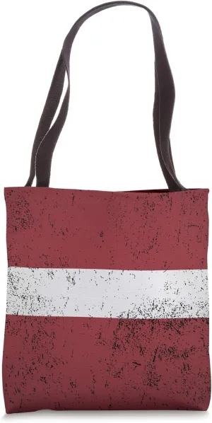 Grunge Latvia Flag Cool Europe Baltic Peninsula Latvian Gift Tote Bag