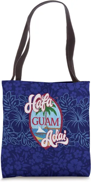 Guam Bags Chamorro Guamanian Gifts Hafa Adai Hibiscus Flower Tote Bag