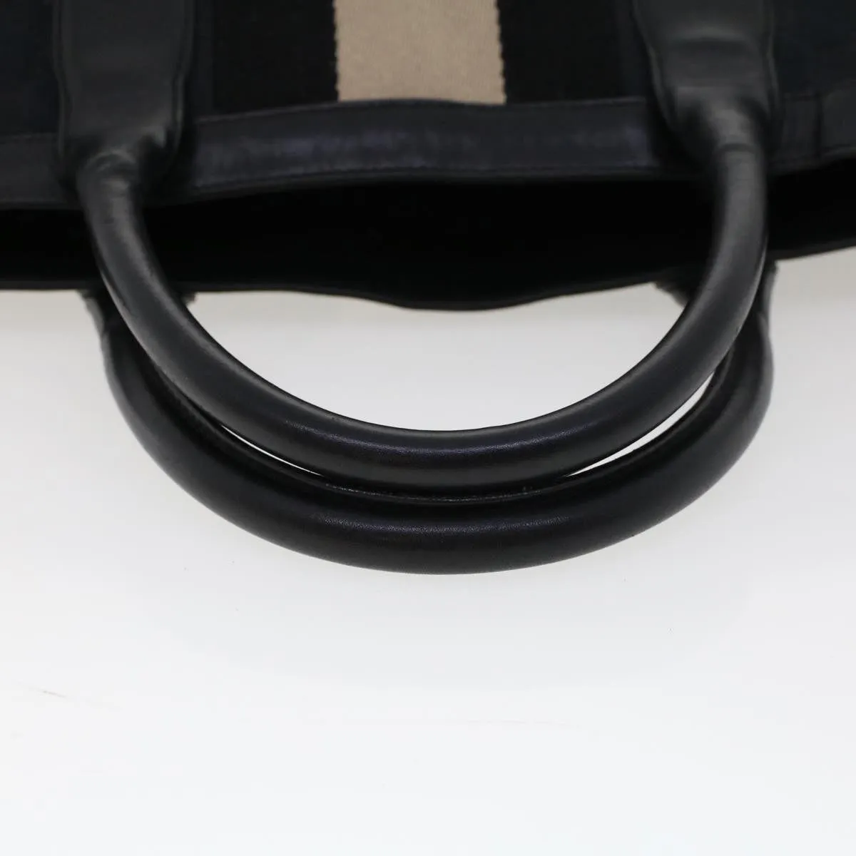 GUCCI GG Canvas Sherry Line Tote Bag Black White 002 1093 3444 th3756