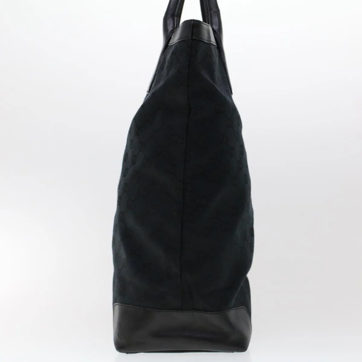 GUCCI GG Canvas Sherry Line Tote Bag Black White 002 1093 3444 th3756