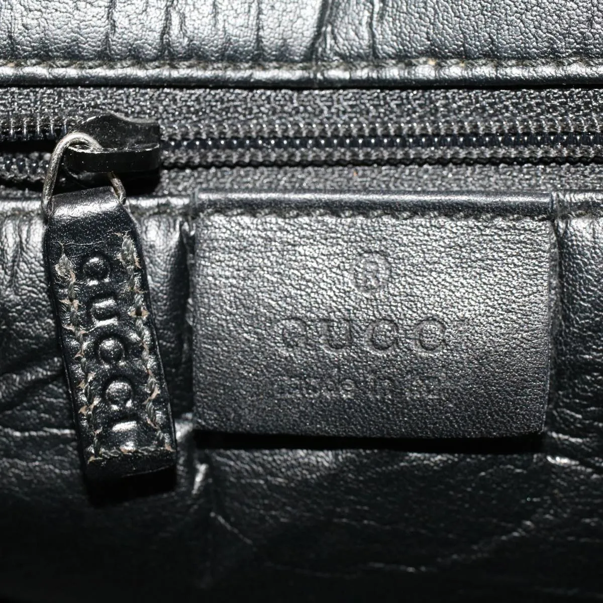 GUCCI GG Canvas Sherry Line Tote Bag Black White 002 1093 3444 th3756