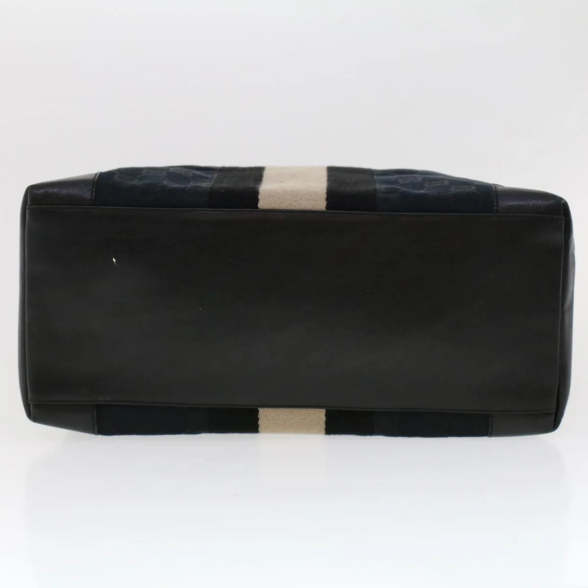 GUCCI GG Canvas Sherry Line Tote Bag Black White 002 1093 3444 th3756