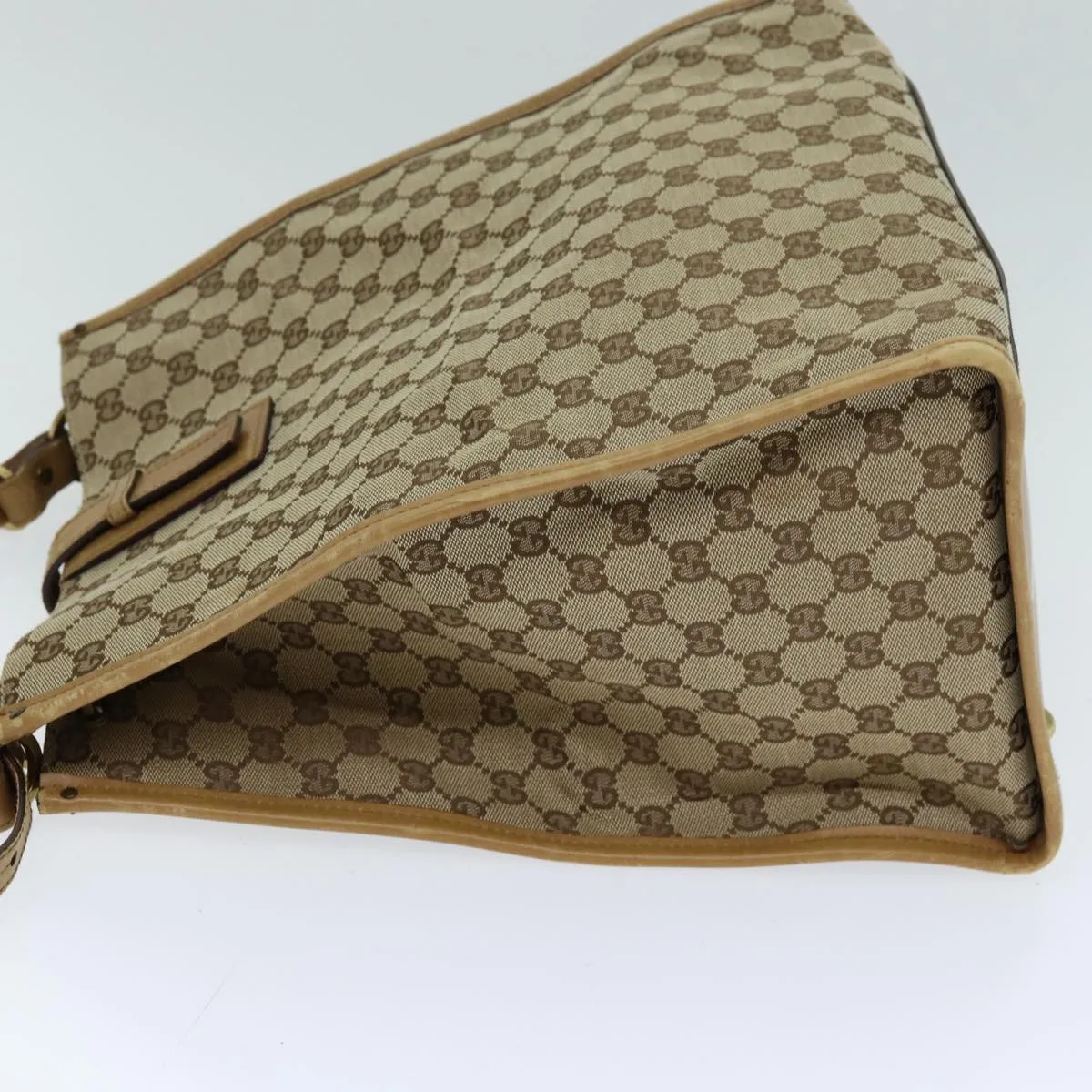 GUCCI GG Canvas Tote Bag Beige 109101 75976