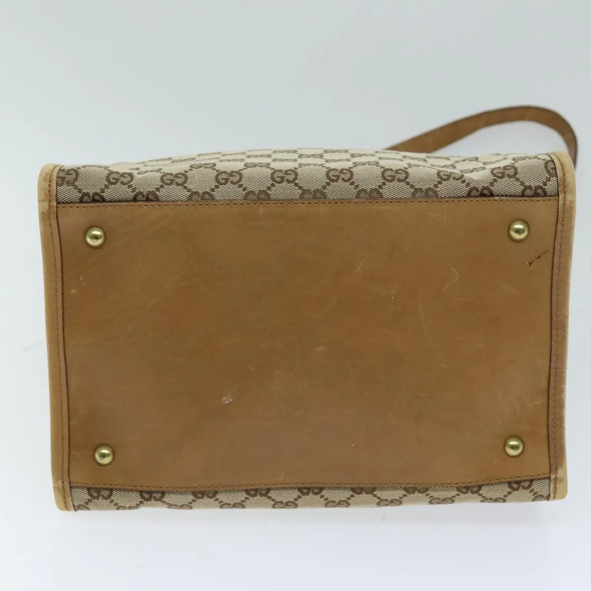 GUCCI GG Canvas Tote Bag Beige 109101 75976
