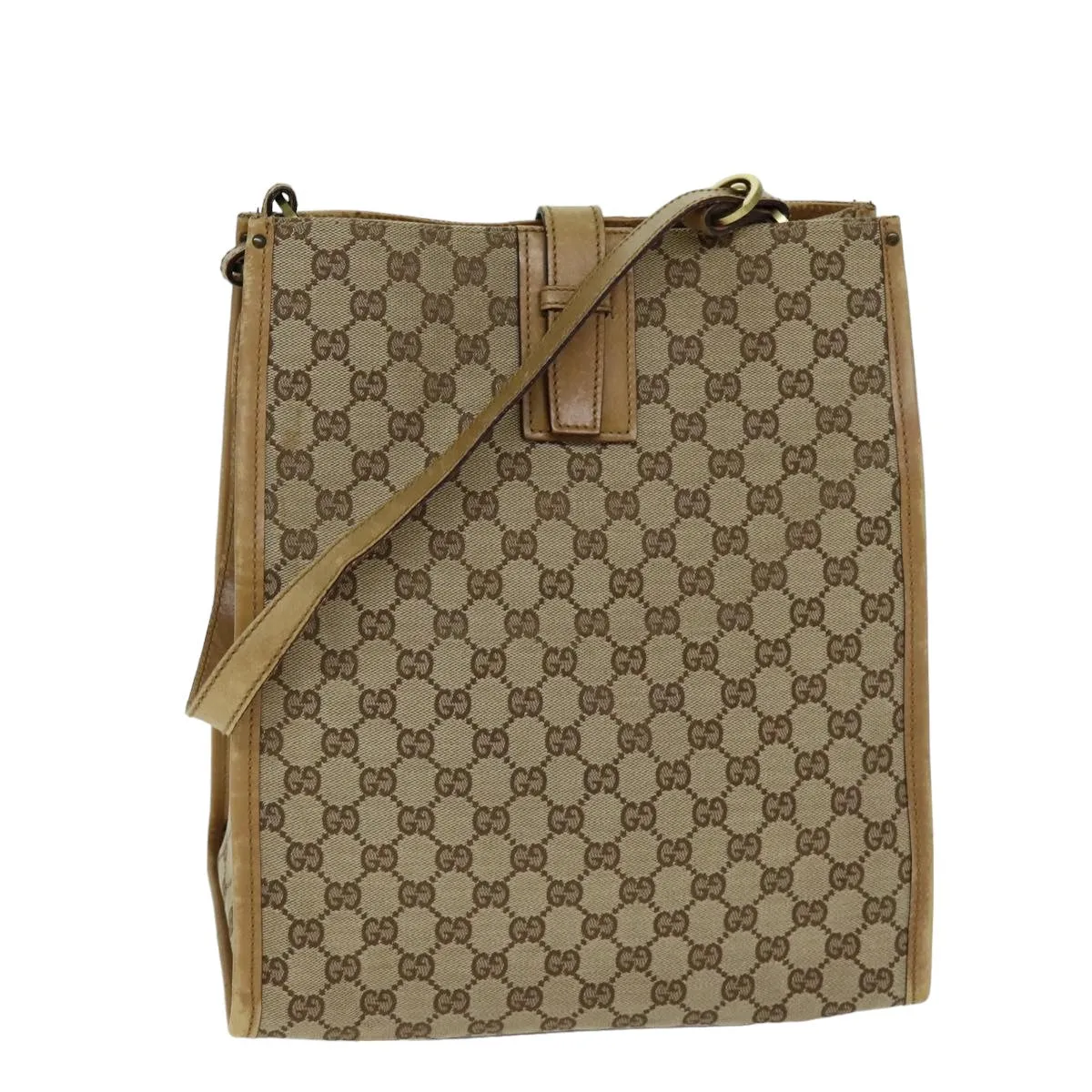 GUCCI GG Canvas Tote Bag Beige 109101 75976