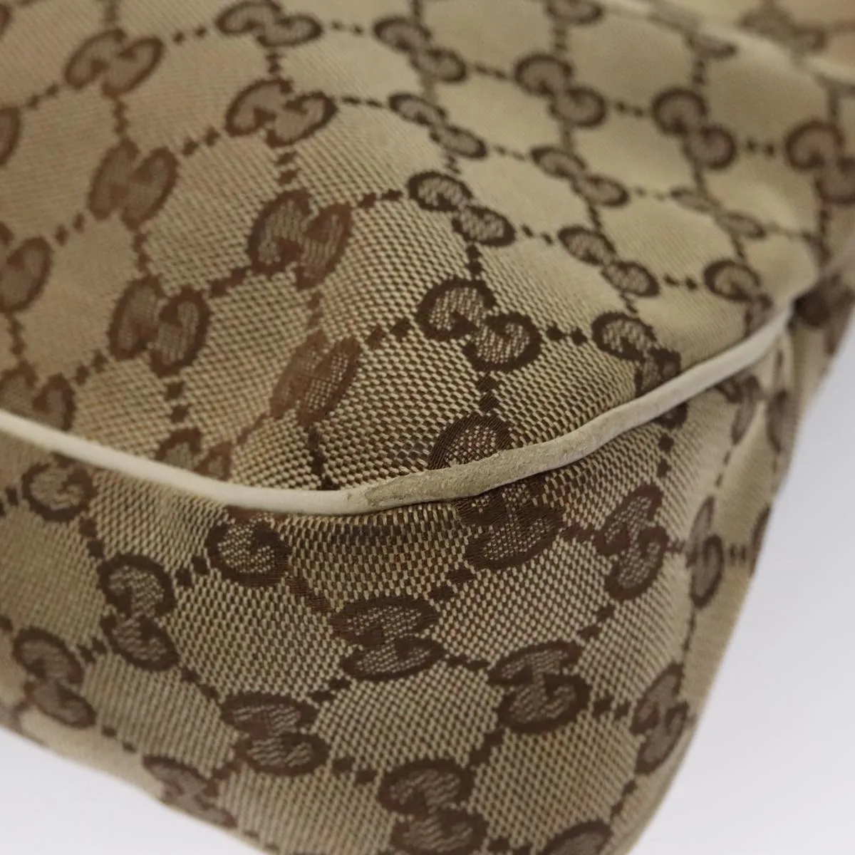GUCCI GG Canvas Tote Bag Beige 163288 ep6932