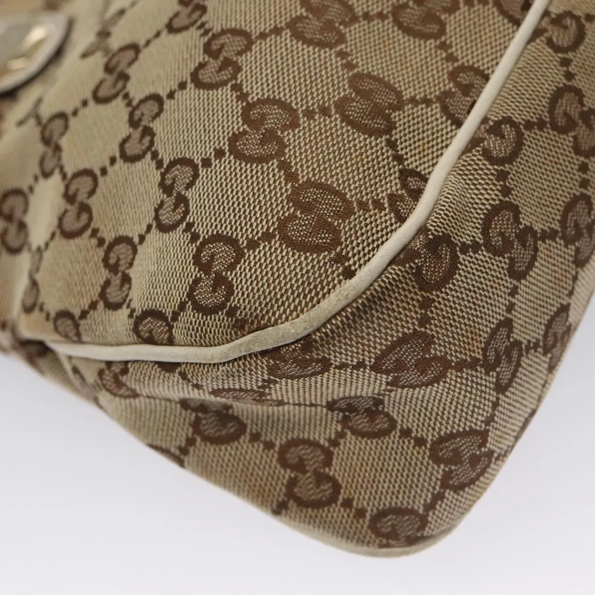 GUCCI GG Canvas Tote Bag Beige 163288 ep6932