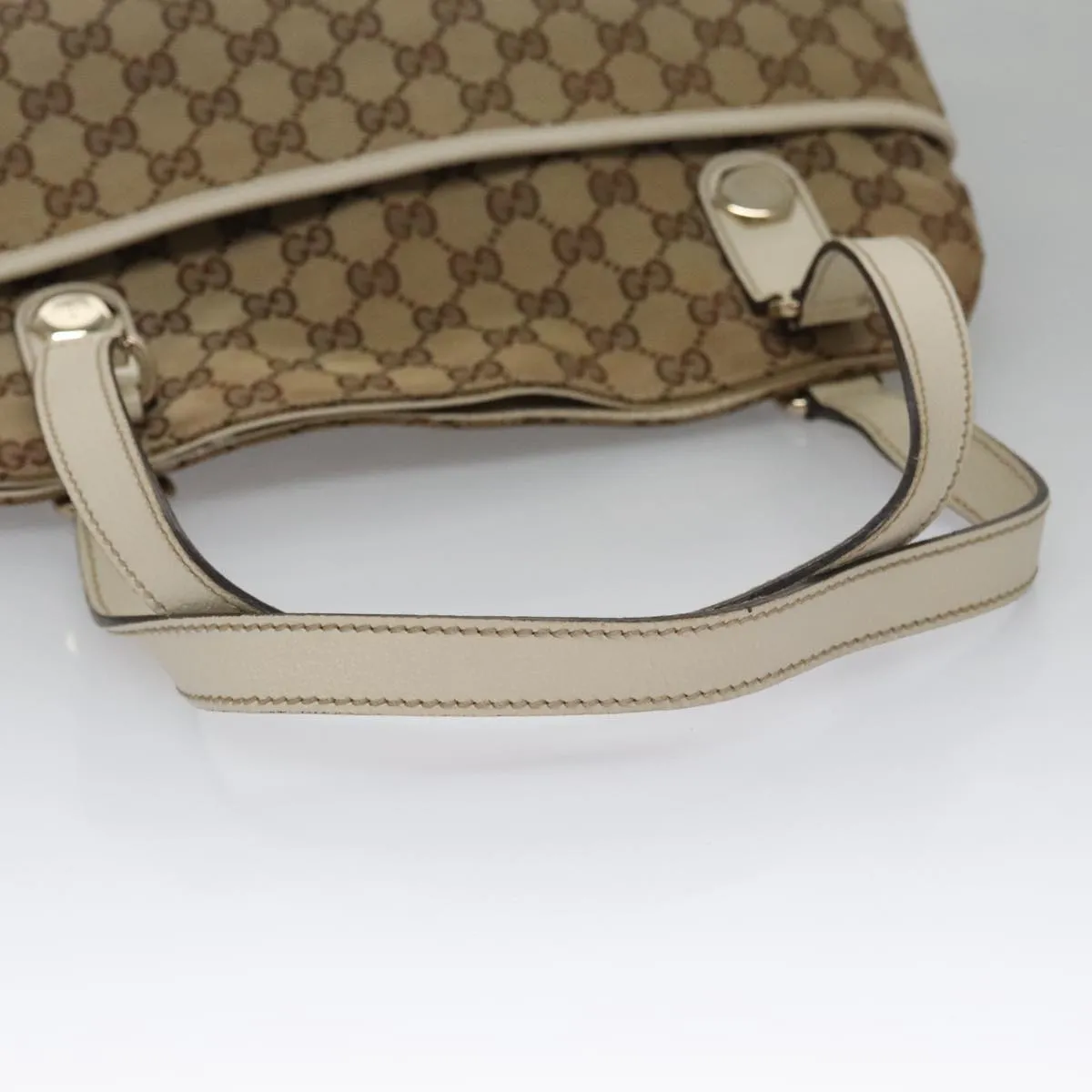 GUCCI GG Canvas Tote Bag Beige 163288 ep6932