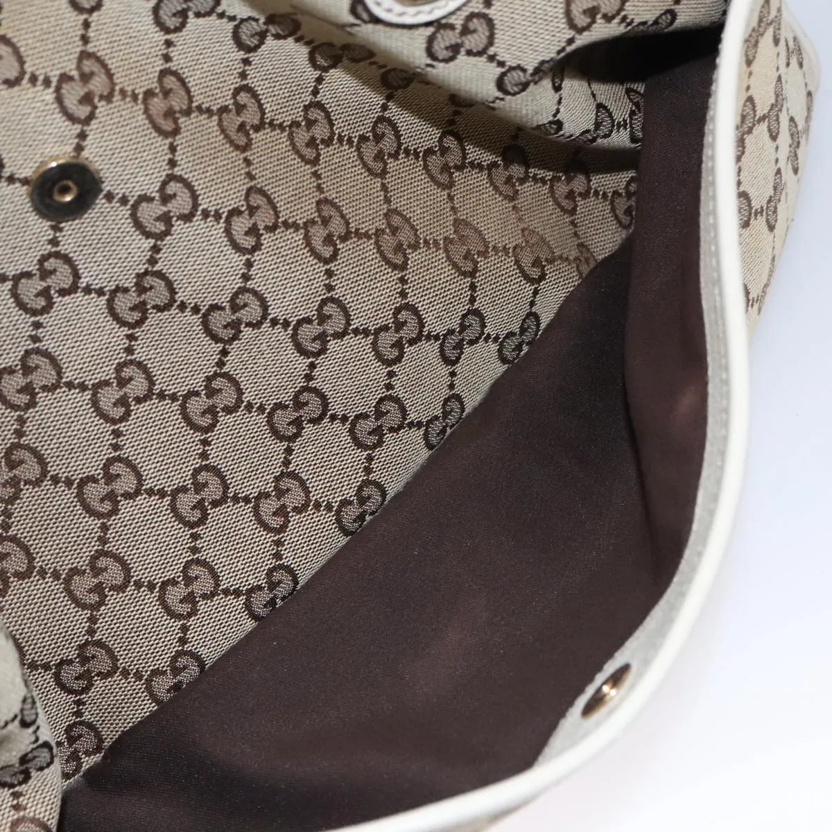 GUCCI GG Canvas Tote Bag Beige 163288 ep6932