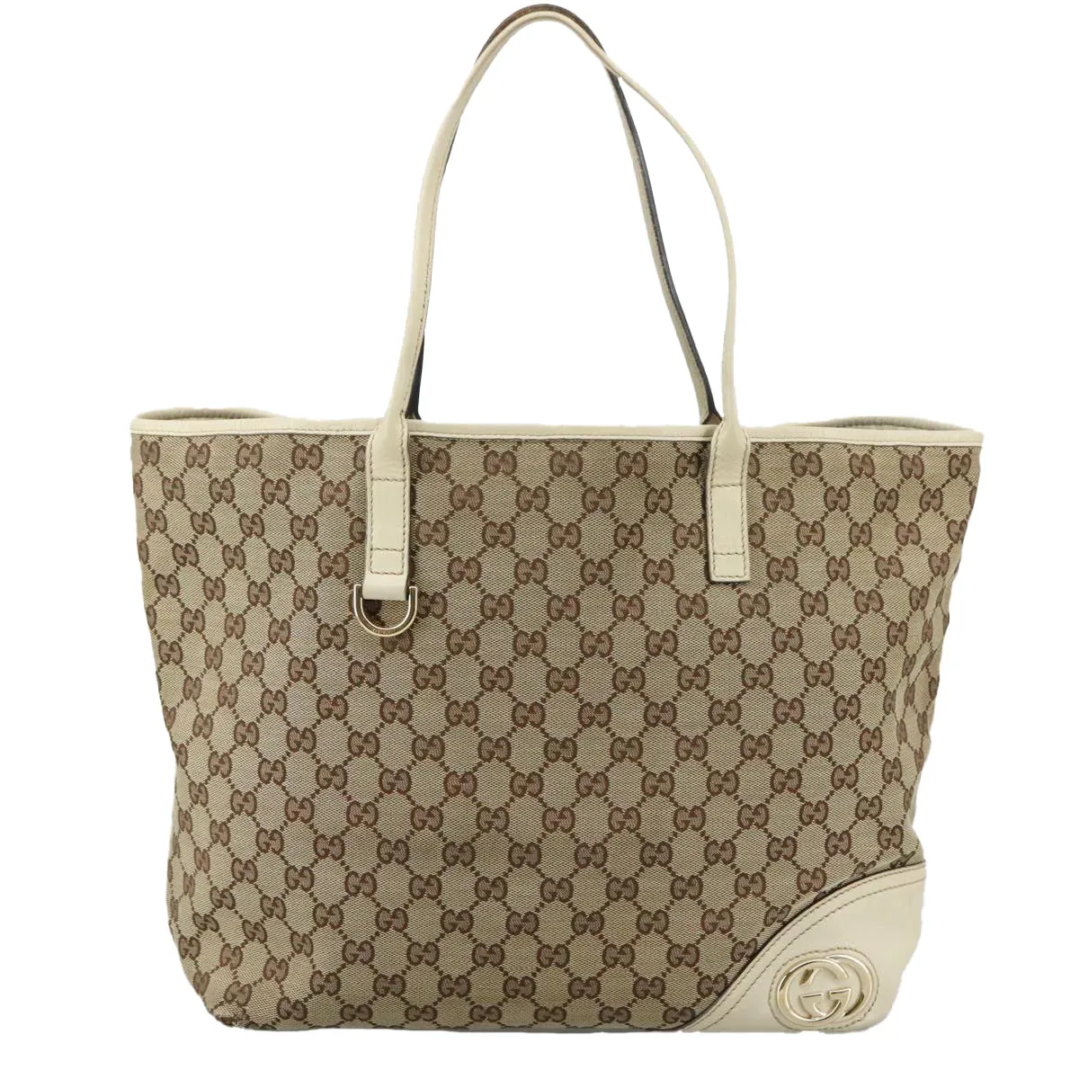GUCCI GG Canvas Tote Bag Beige 169945 106810