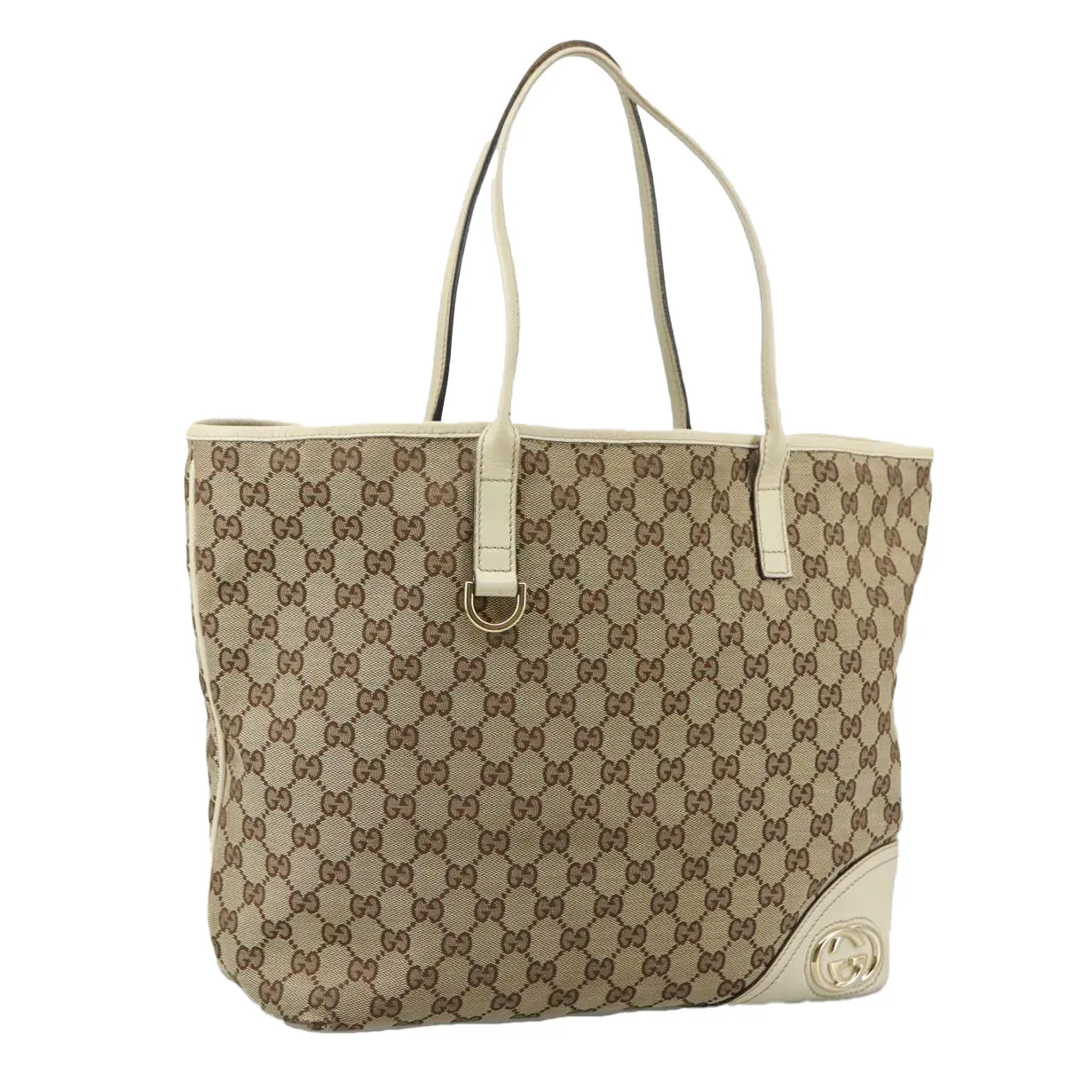 GUCCI GG Canvas Tote Bag Beige 169945 106810