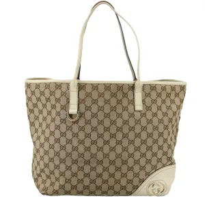 GUCCI GG Canvas Tote Bag Beige 169945 106810
