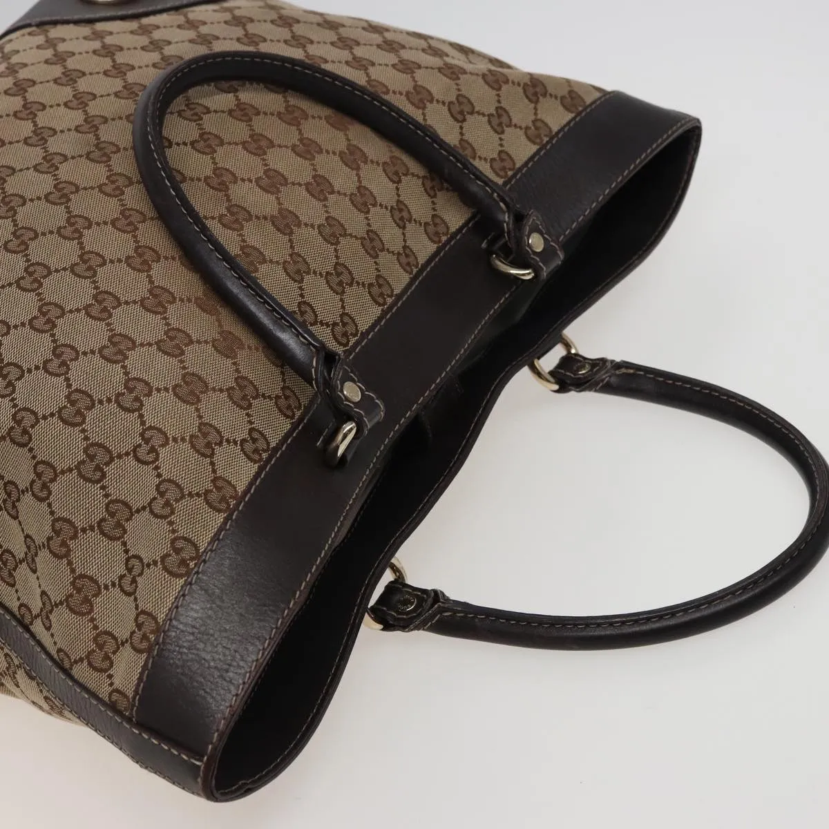 GUCCI GG Canvas Tote Bag Beige 257071 ac3048