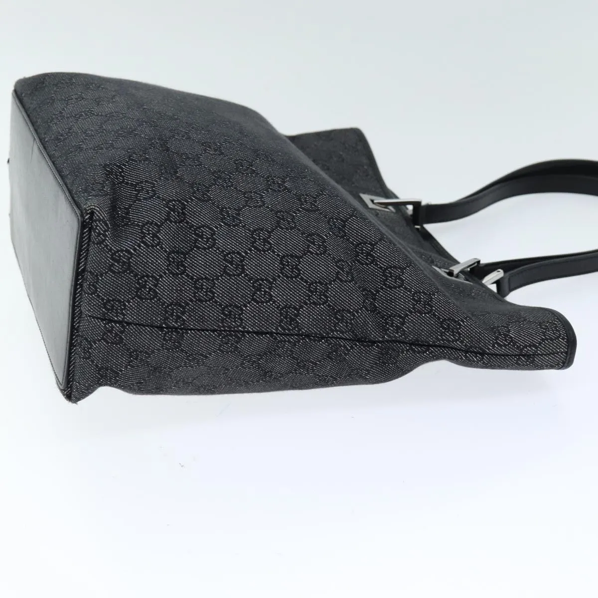 GUCCI GG Canvas Tote Bag Black 31243 75310
