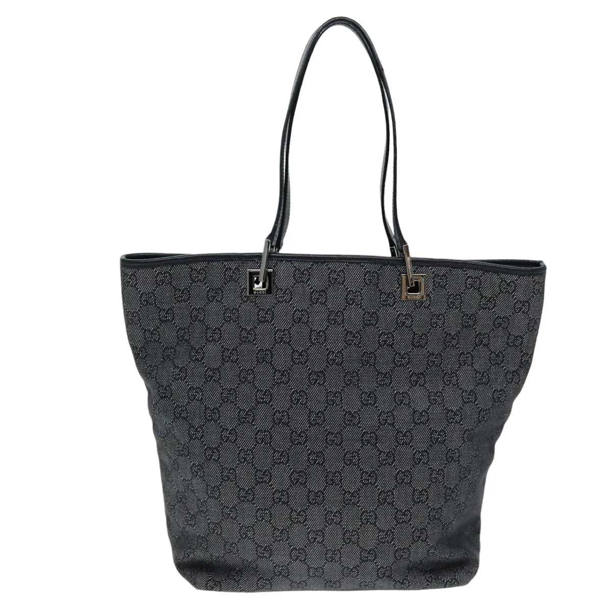 GUCCI GG Canvas Tote Bag Black 31243 75310