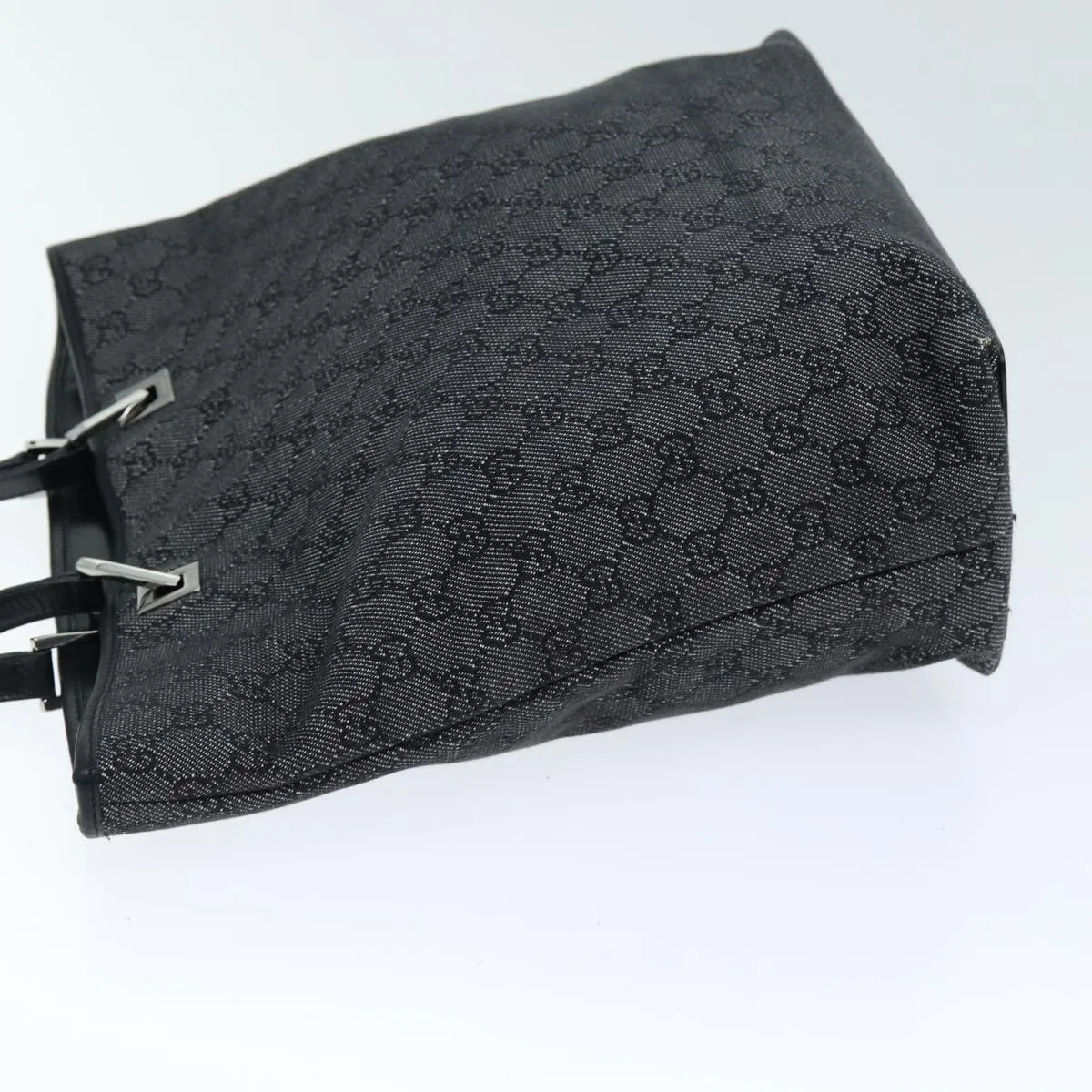 GUCCI GG Canvas Tote Bag Black 31243 75310