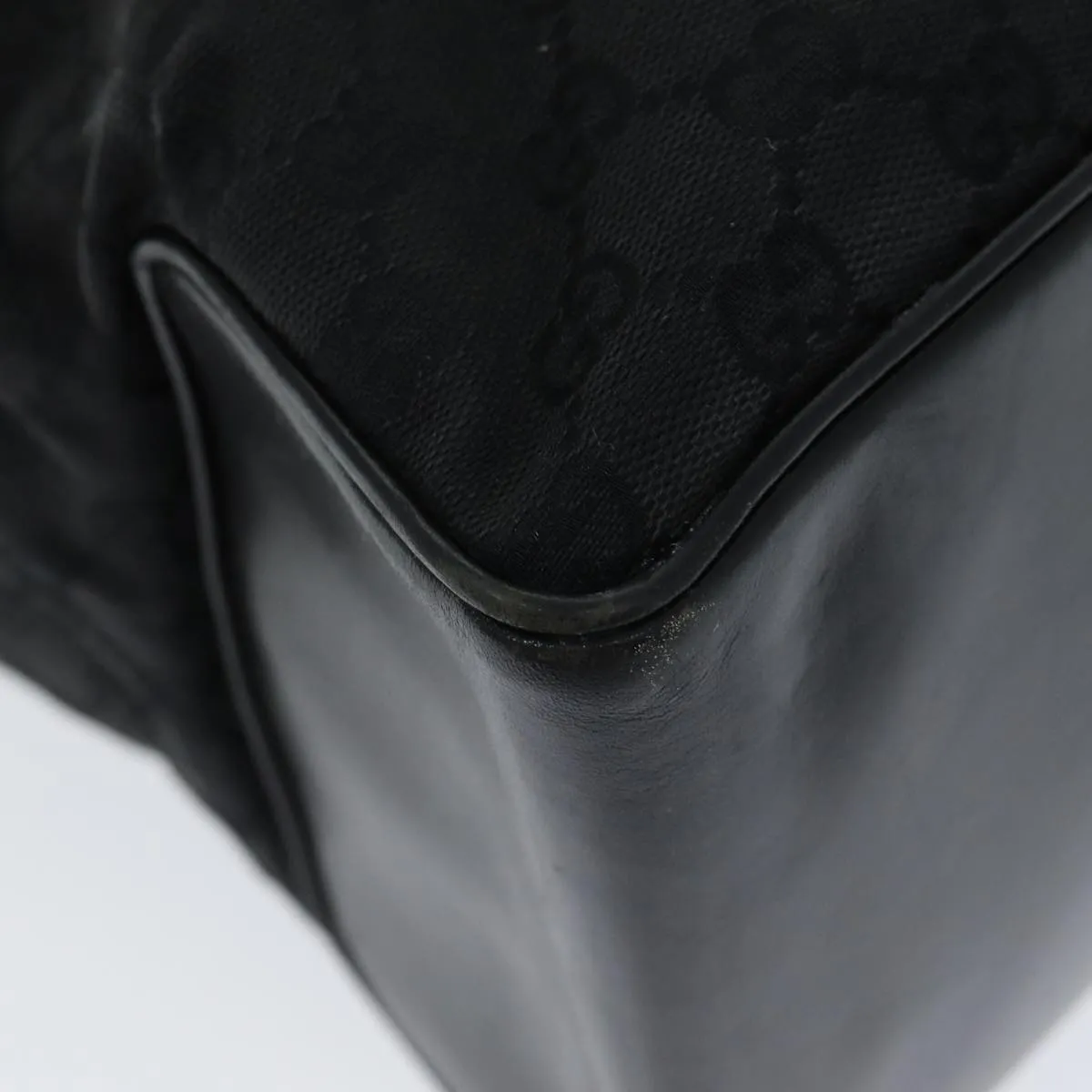 GUCCI GG Canvas Tote Bag Black fm3557