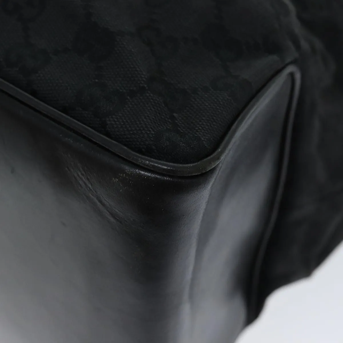 GUCCI GG Canvas Tote Bag Black fm3557