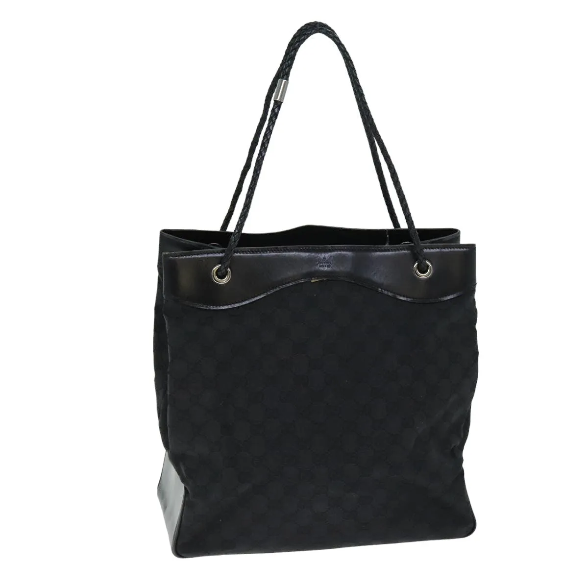 GUCCI GG Canvas Tote Bag Black fm3557