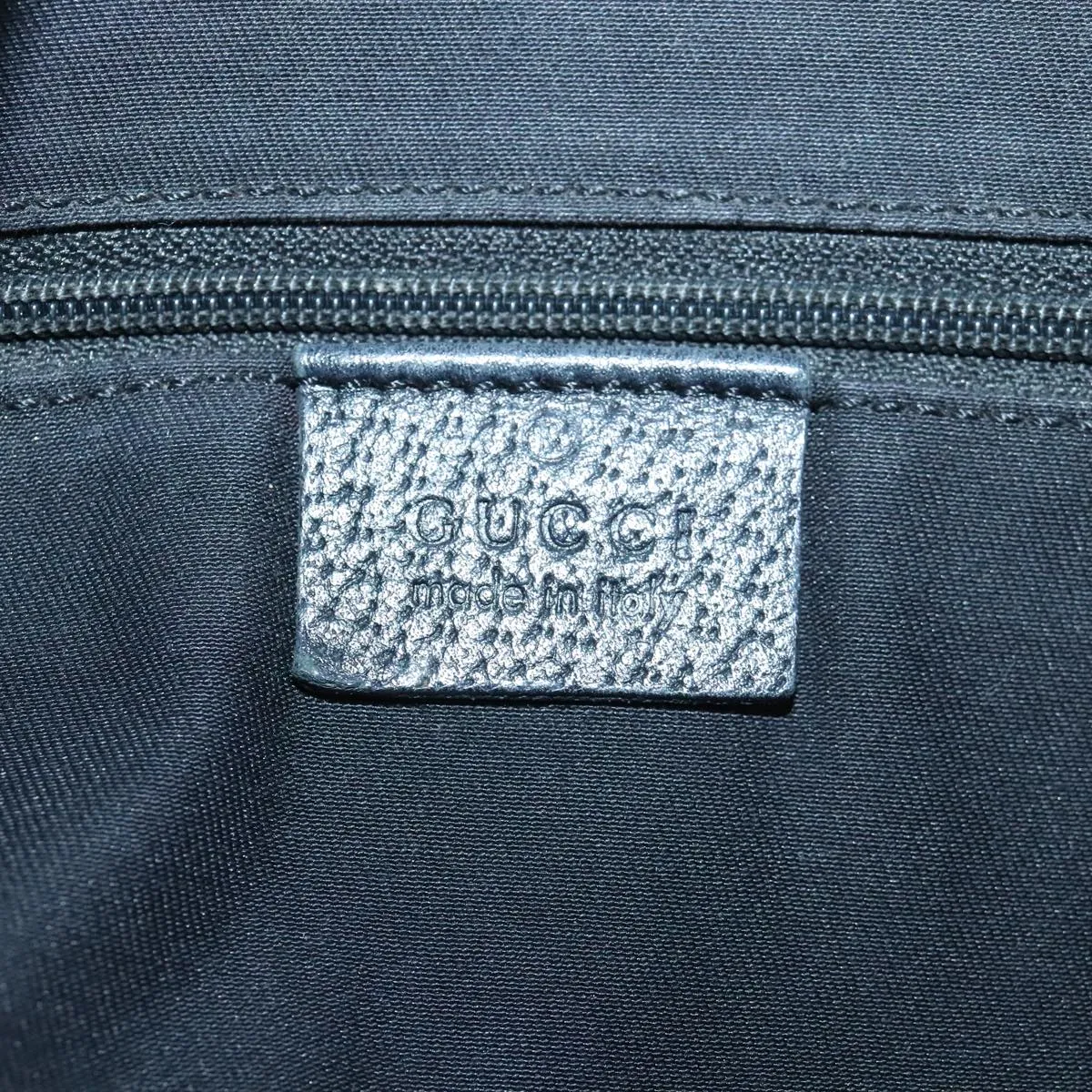 GUCCI GG Canvas Tote Bag Black Gold 130736 100266