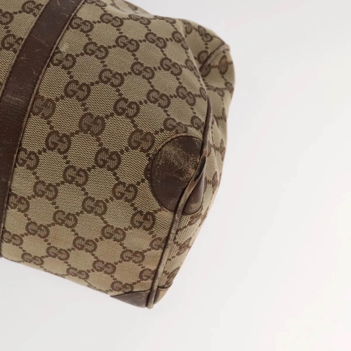 GUCCI GG Canvas Tote Bag Coated Canvas 2Set Beige Green Red ti2431