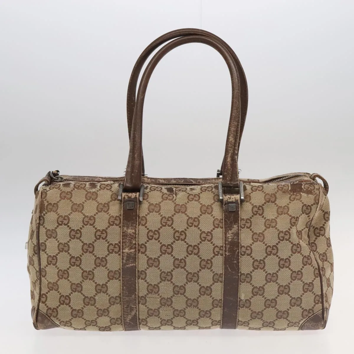 GUCCI GG Canvas Tote Bag Coated Canvas 2Set Beige Green Red ti2431