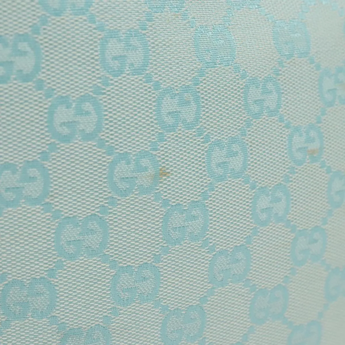 GUCCI GG Canvas Tote Bag Light Blue White gold 002 1098 78557
