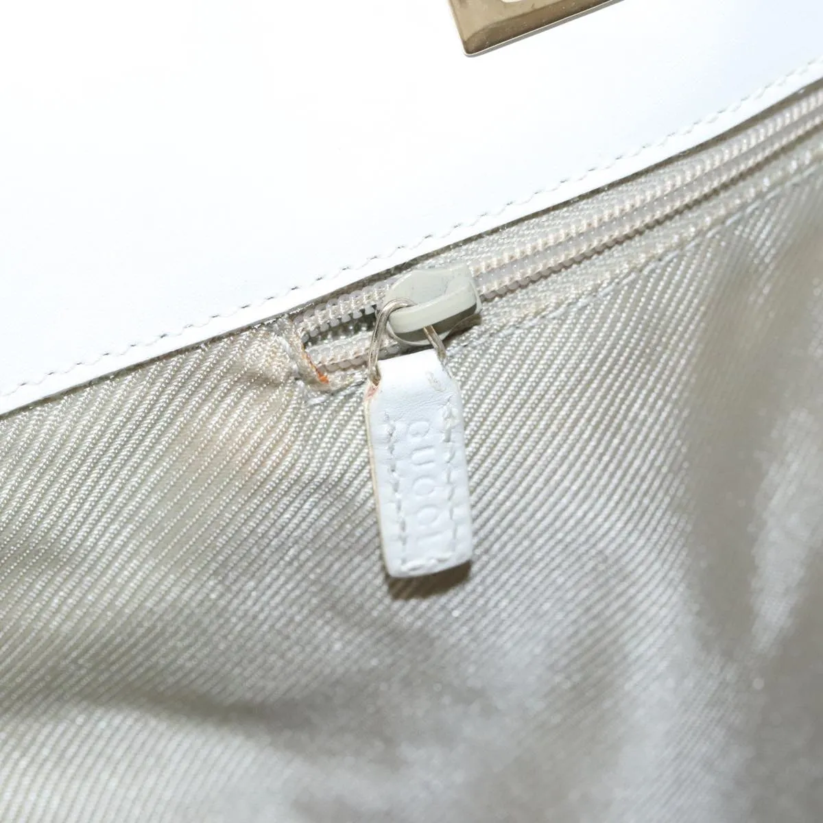 GUCCI GG Canvas Tote Bag Light Blue White gold 002 1098 78557