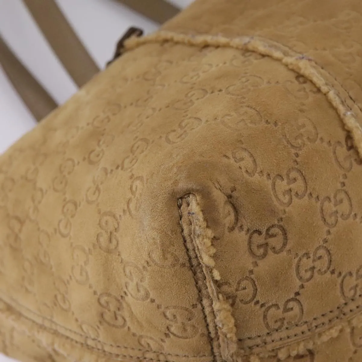 GUCCI GG Canvas Tote Bag Mouton Brown 139260 106822