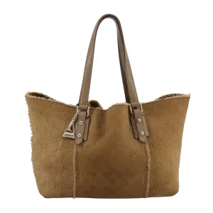 GUCCI GG Canvas Tote Bag Mouton Brown 139260 106822