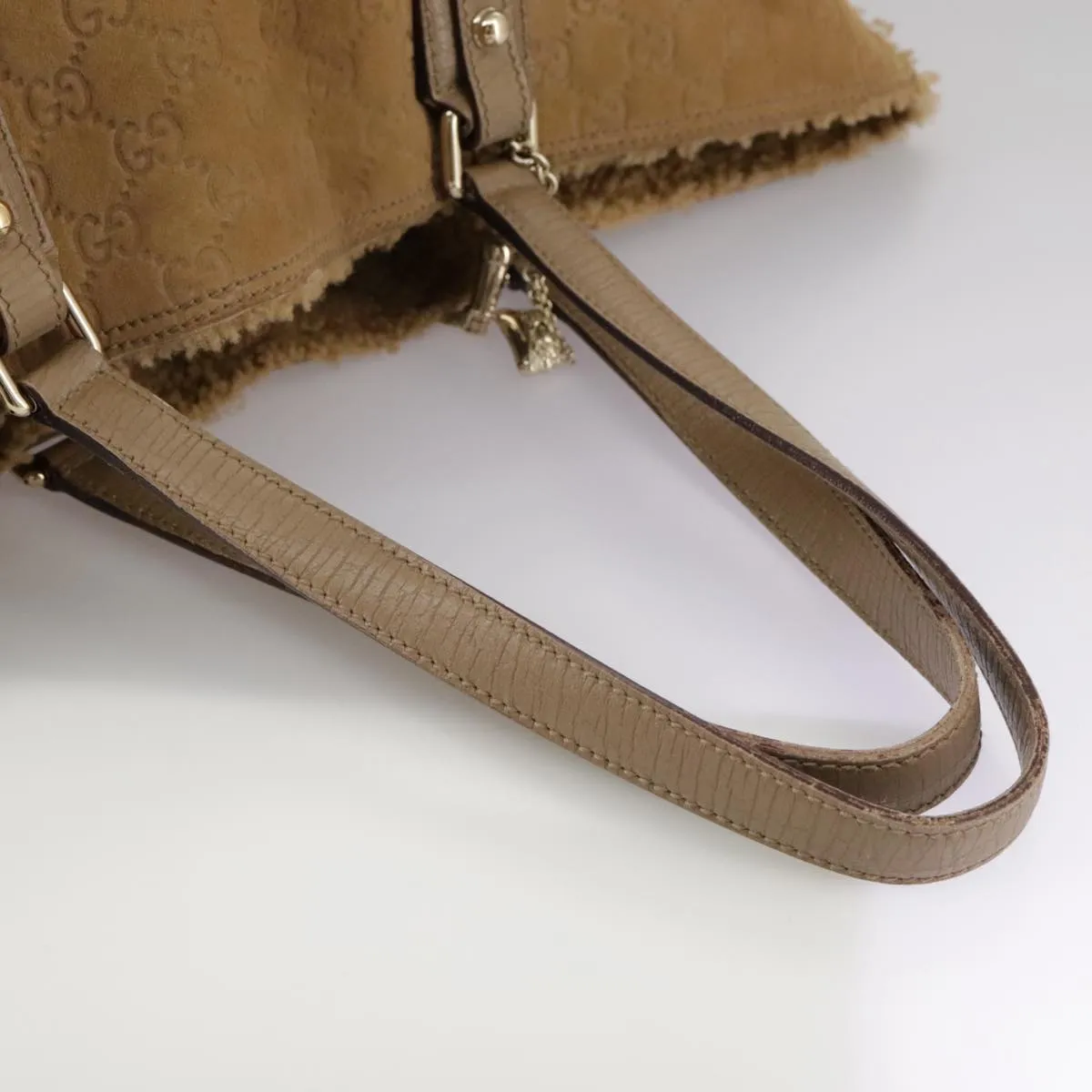 GUCCI GG Canvas Tote Bag Mouton Brown 139260 106822