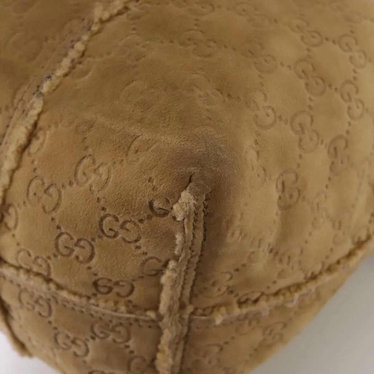 GUCCI GG Canvas Tote Bag Mouton Brown 139260 106822