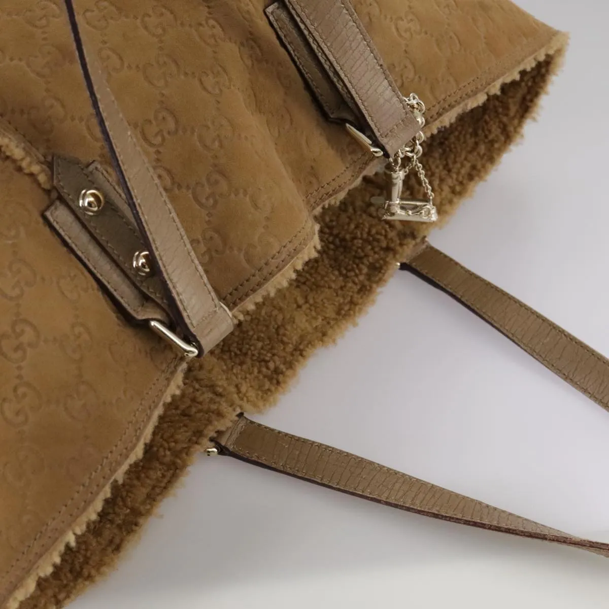GUCCI GG Canvas Tote Bag Mouton Brown 139260 106822