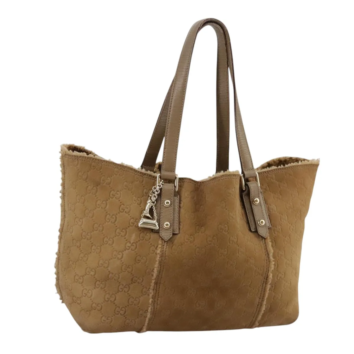 GUCCI GG Canvas Tote Bag Mouton Brown 139260 106822
