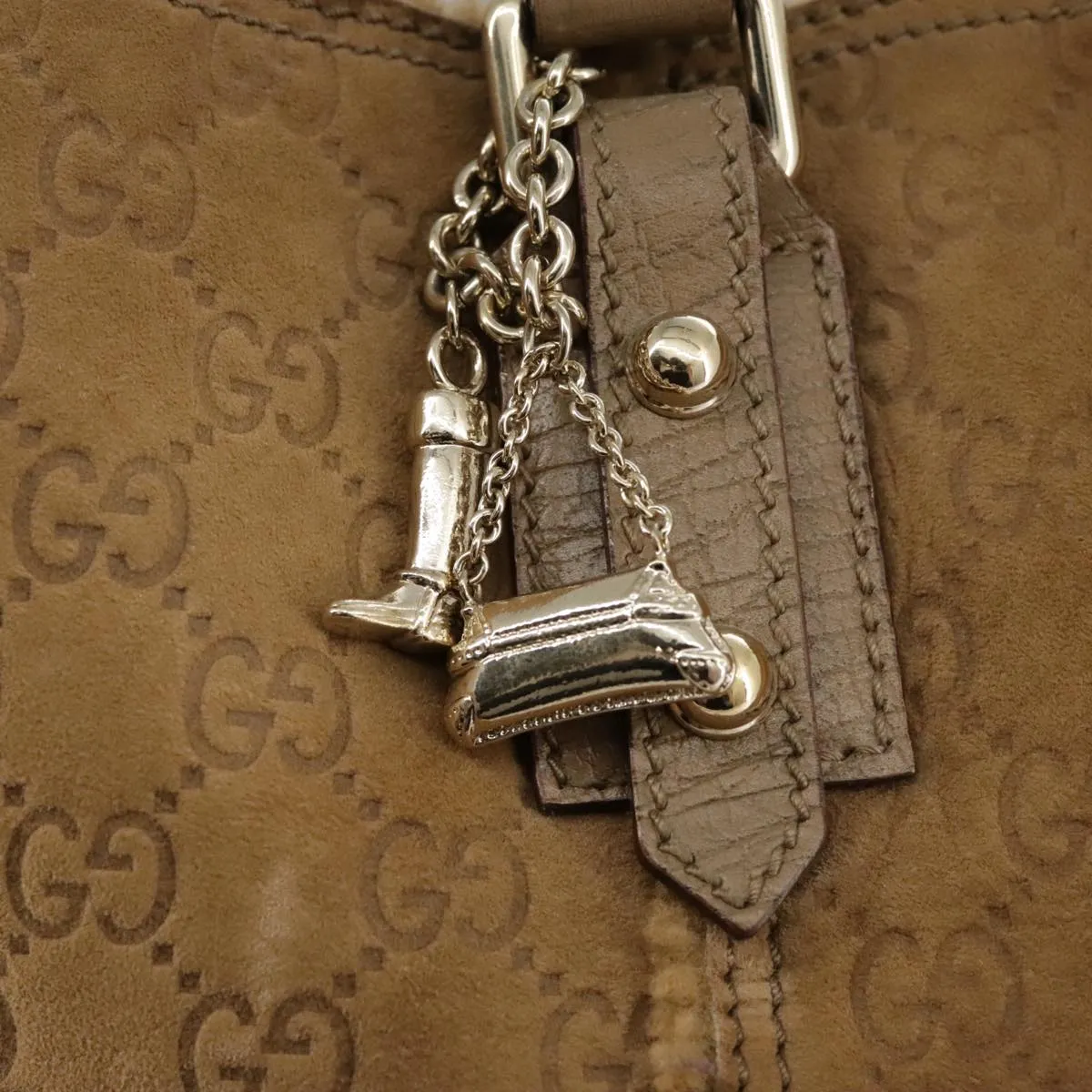 GUCCI GG Canvas Tote Bag Mouton Brown 139260 106822