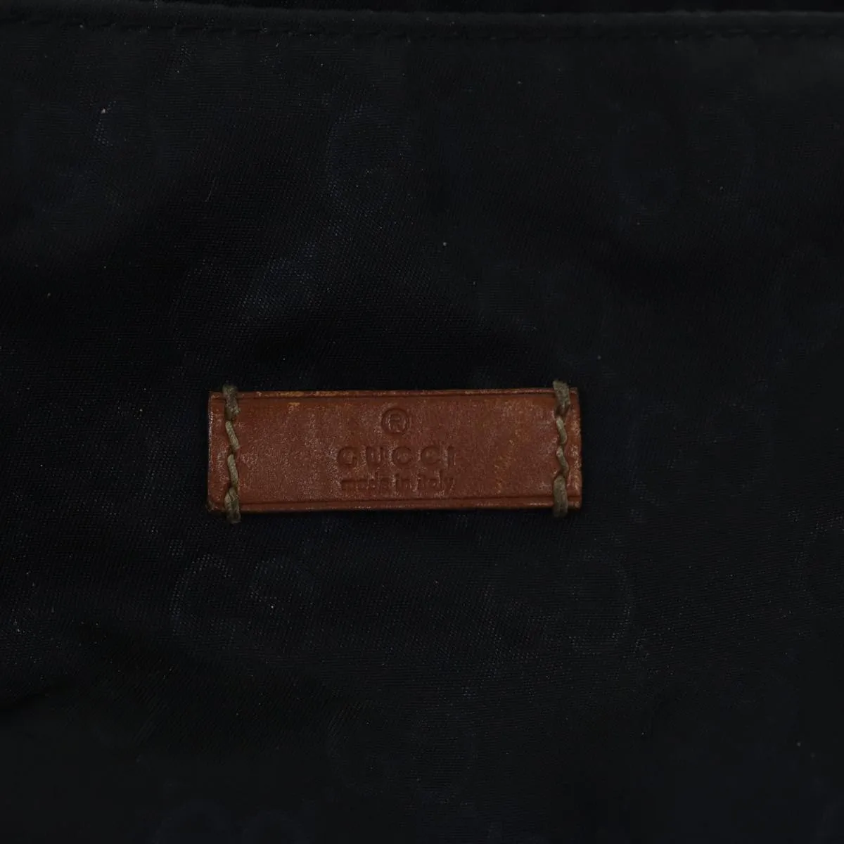 GUCCI GG Canvas Tote Bag Nylon Navy 72423
